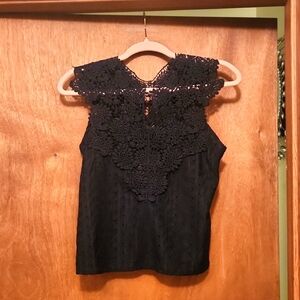 Shein Black Lace Women's Top Small